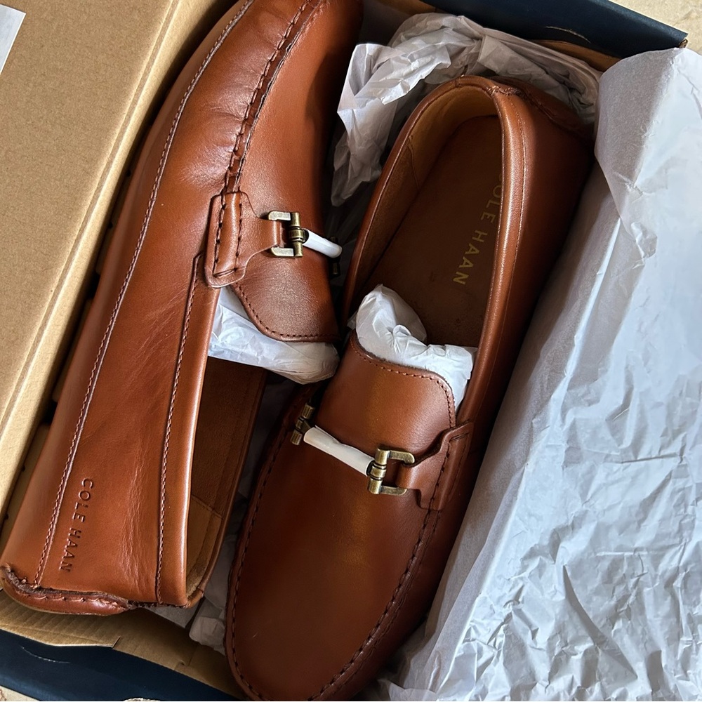 NWT Cole Haan Wyatt Leather Bit Loafer Drivers
